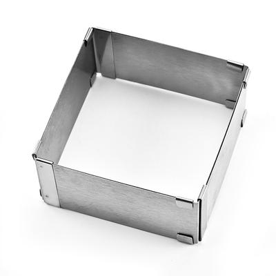 Neu Edelstahl Einstellbare Platz Gebäck Mousse Dessert Kuchen Form Backen Werkzeug Kuchen Dekorieren Werkzeuge Komfort Küche