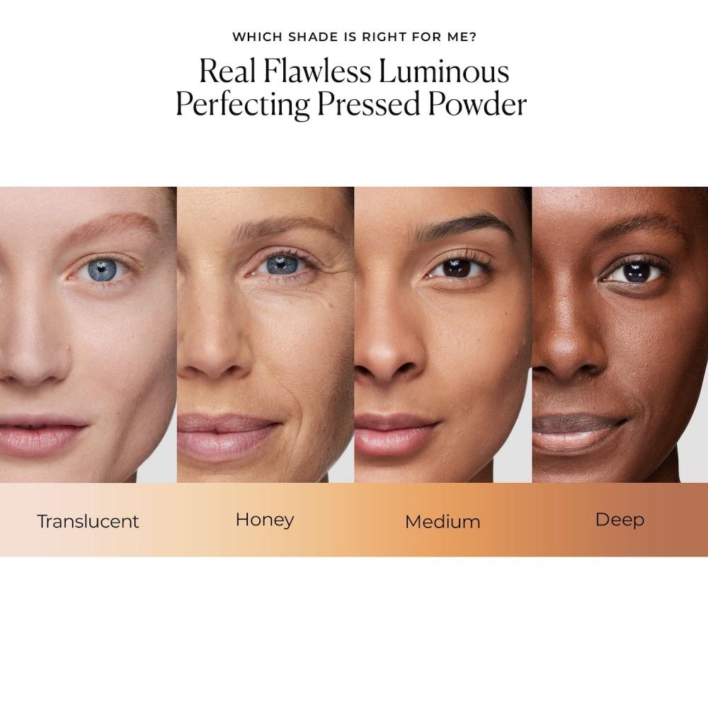 Laura Mercier Real Flawless Luminous Pressed Powder 0.24 Oz   7 G Translucent Medium