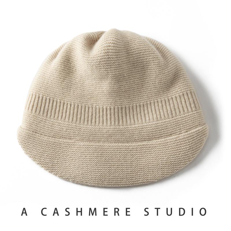 Cashmere Cap Children's Fashion Versatile Knitted Baseball Cap Autumn and Winter Warm Knitted Headgear
