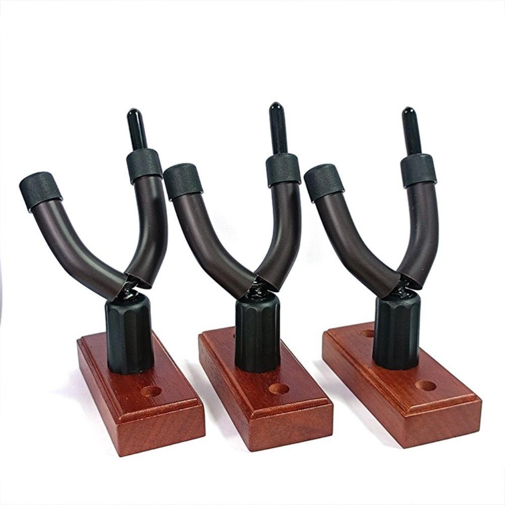 Hardwood Violin Hanger Hook Wood Base Violin Holder with Bows Hook  Violin Holder
