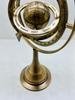Vintage Brass Armillary Sphere 11" Antique Astrolabe Table Top World Globe Gift