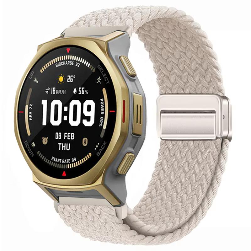 20/22mm Nylonový řemínek pro Amazfit Helio/T-Rex3 Pro 48/44mm Pásek s magnetickou přezkou Amazfit Active 2/2 Square/Balance 2 Náramek