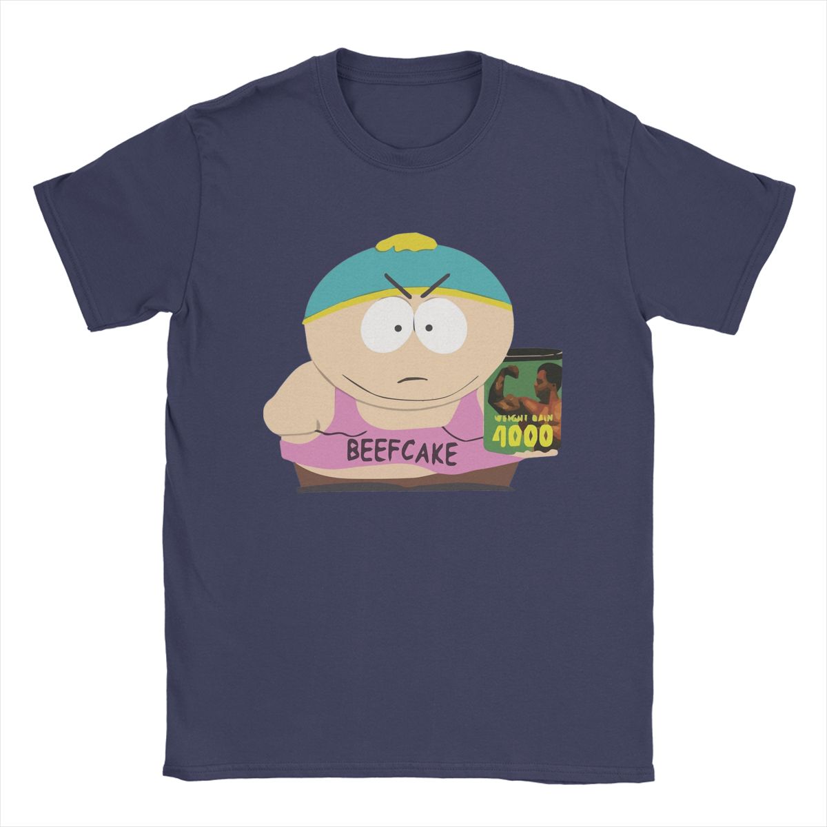 

Новинка BEEFCAKE 4000 Саутпаркс Футболки Мужские Футболки из Хлопка с Круглым Вырезом Футболка с Коротким Рукавом Топы Большого Размера 4XL