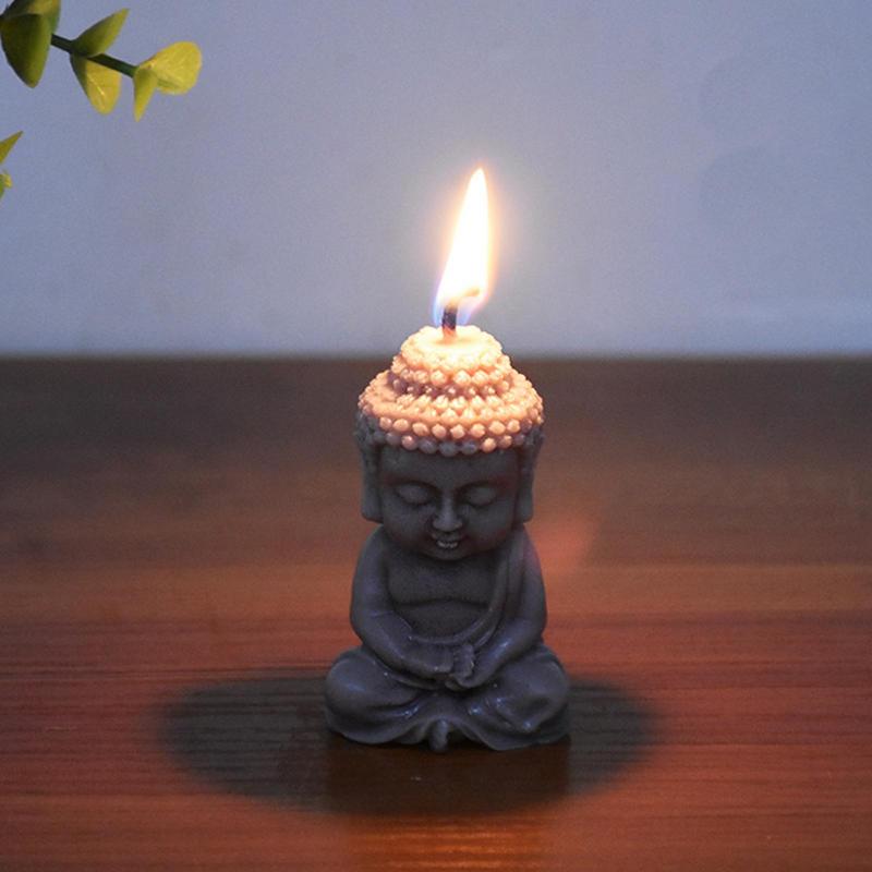 Buddha Silicone Mold For Resin Buddha Cement Statue Silicone Moulds 3D Buddha Silicone Candle Mold Creative Decorated Resin