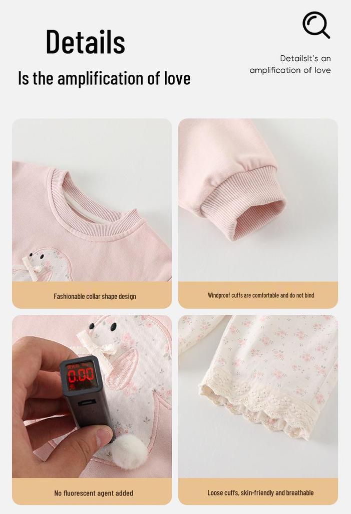Korean-Style Long Sleeve Overalls Set for Newborns & Toddlers - Unisex, Super Cute 2026 Design