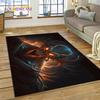 Gothic Horror Monsters Demon Ghost Carpet Rug for Bedroom Living Room Home Sofa Decoration,Children Game Large Decor Floor Mat