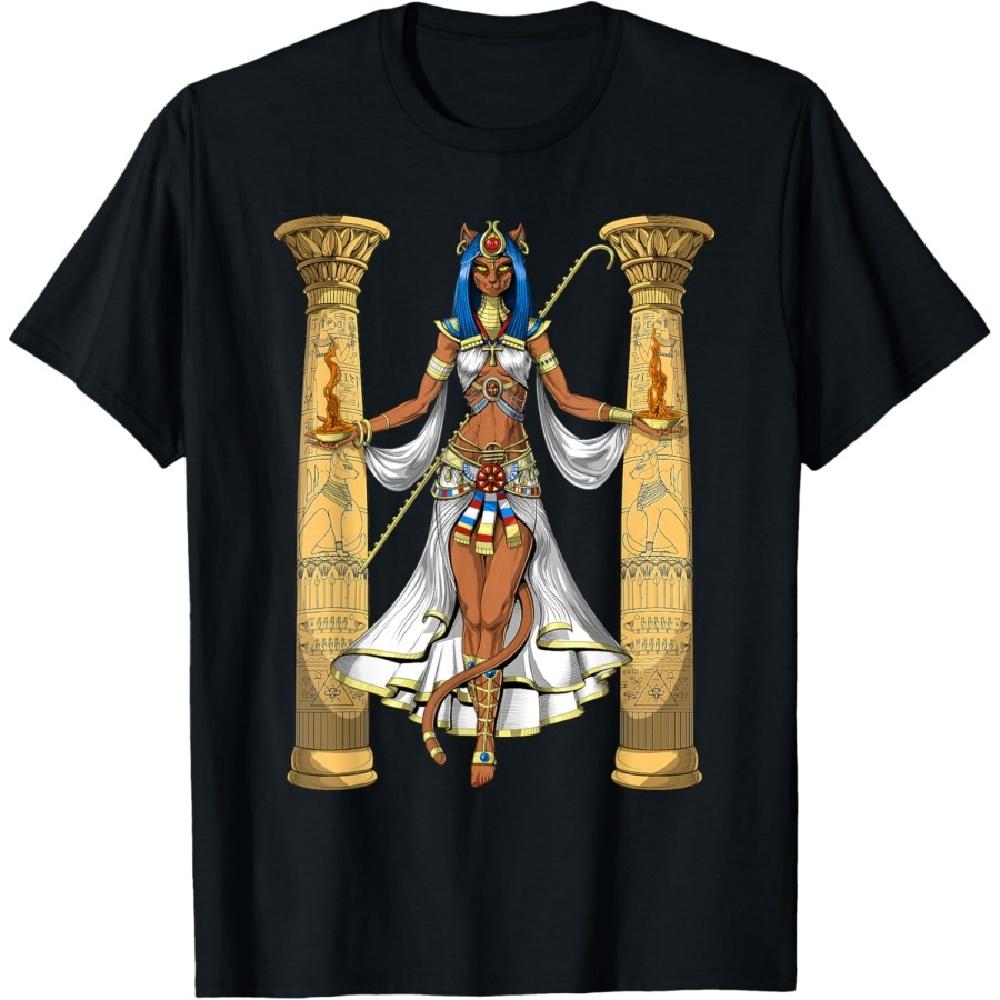 

Bastet Egyptian Cat Goddess Ancient Egypt Mythology Deity Men Women T-Shirt S