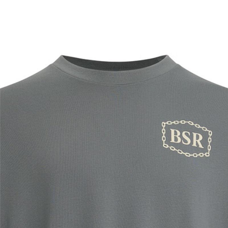Under Armour Project Rock Letter Print Crew Neck Long Sleeve T-Shirt Men tops Clay-Green 1386920-709