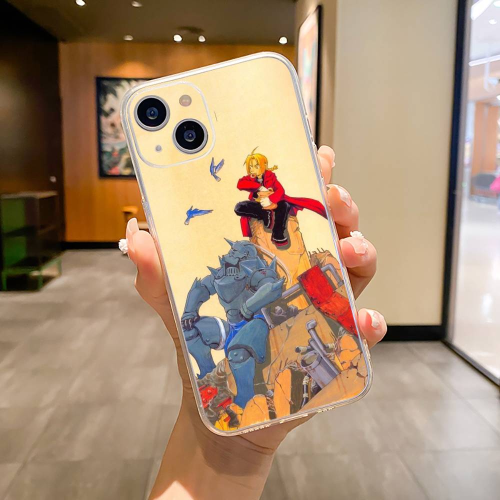 

Fullmetal -Alchemist-Edward -Elric Phone Case For iPhone17,16,15,14,13,12,11 ,Pro Max,16/15/14 Plus Transparent Cover iPhone16Plus