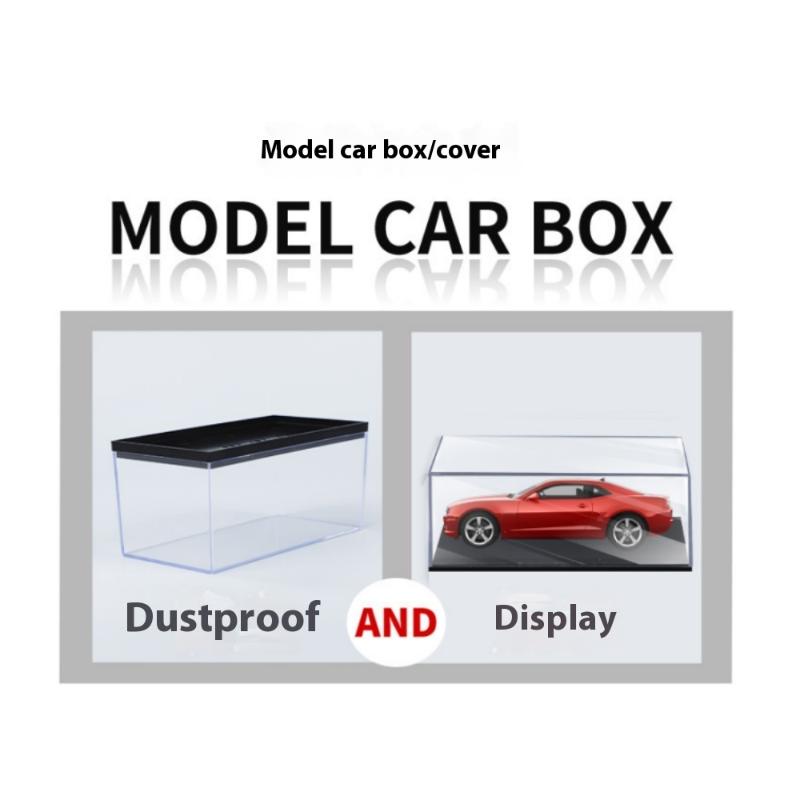 1 Stück Transparente Acryl-Aufbewahrungsbox Praktische 1/43 Diecast Modellauto-Vitrine DIY Staubdichtes Ausstellungsregal Spielzeug