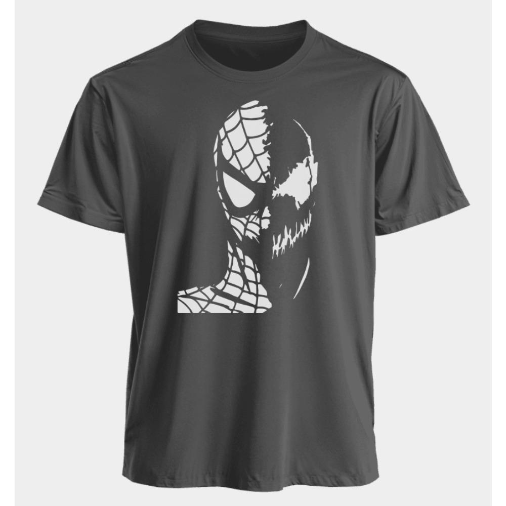 Men's T-shirt-Man Venom Summer American Spring and Autumn New Casual Retro Printed Sportswear Short-sleeved