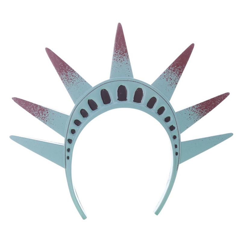 

Головной убор Статуи Свободы с факелом, маска для косплея из латекса, женский декоративный реквизит, костюмы для вечеринок, реалистичные принадлежности as the picture