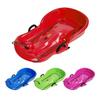 Winter Snow Sled Sleigh Sledding Toboggan Downhill Sleds with Brake Handle Kids Sledge for Holiday Garden Lawn Yard Backyard