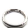 Excellent CHROME HEARTS Ring Wedding Band Silver K18WG Women Used