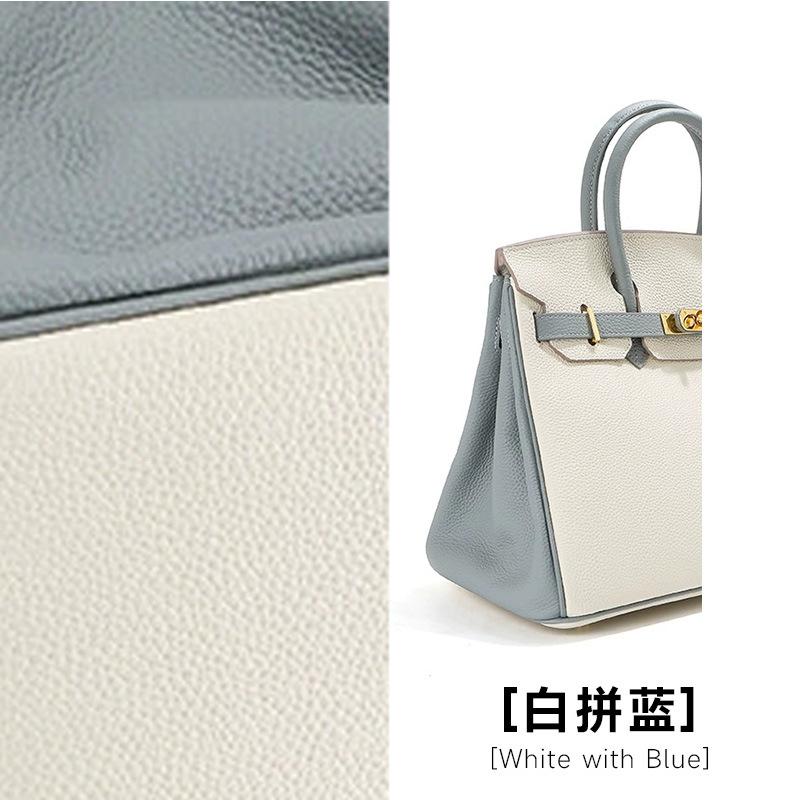 First layer cowhide platinum bag, genuine leather women's bag, large capacity Kelly handbag, women's high-end commuting shoulder messenger bag
