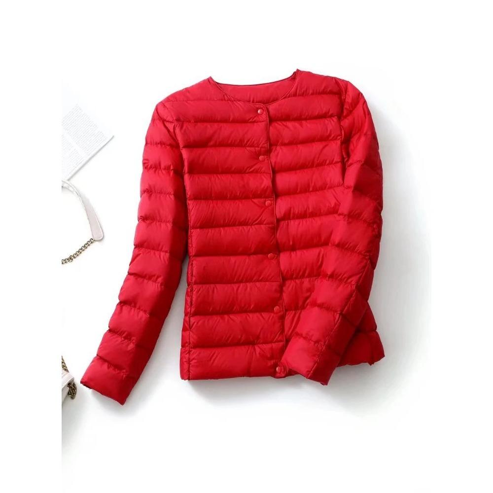 Ultraleichte Daunenjacke für Damen, mattes Gewebe, leichte Jacke, warm, winddicht, Parka, Damen-Daunenjacken plus Mäntel