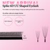 Merrdear U 6D Lashes Extensions Matte Black U Shaped 6D Eyelashes Extensions U Lashes Premade Volume Fans False Eyelashes