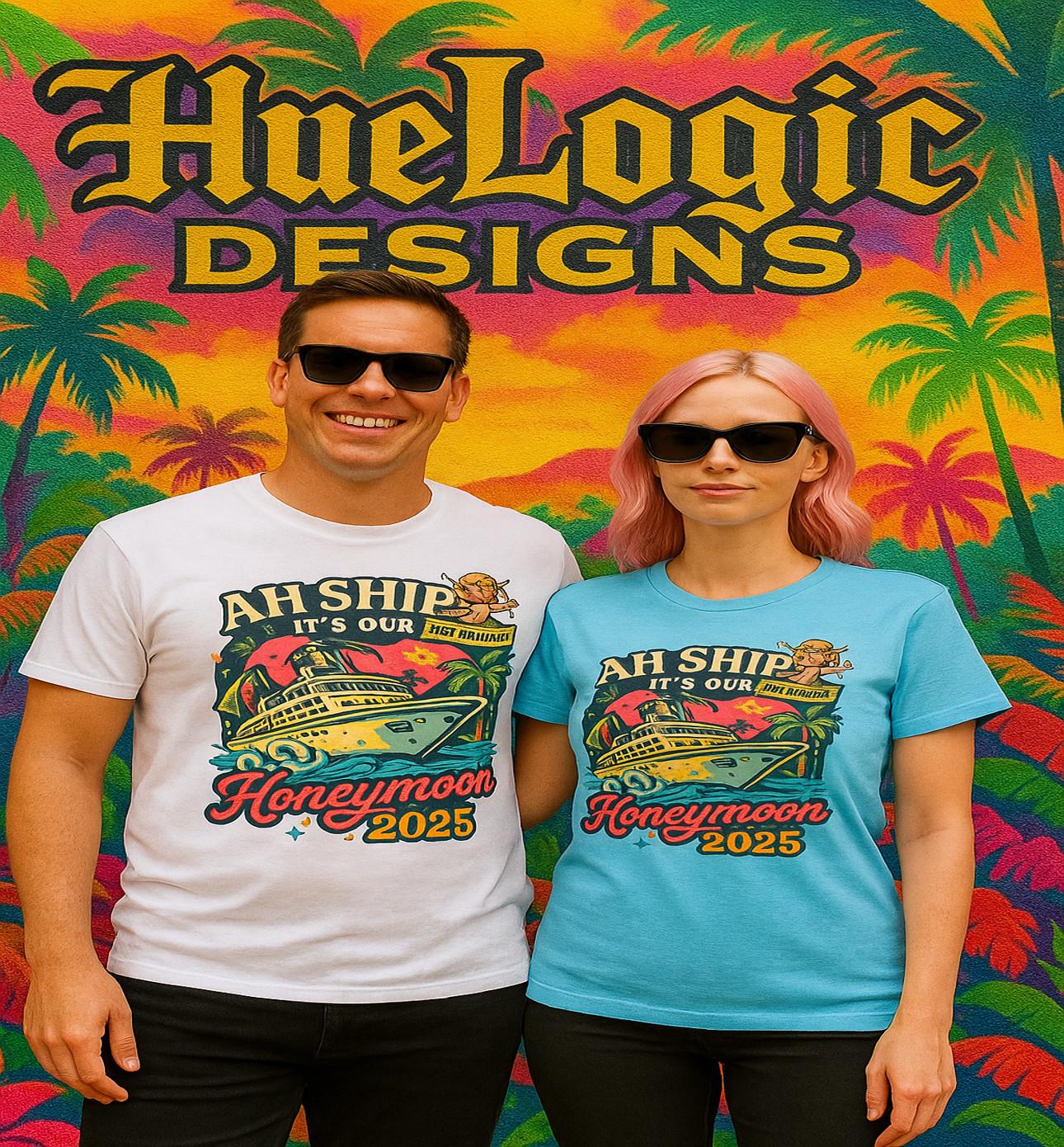 Ah Ship It’s Our Honeymoon 2026 T-shirt Cruise Just Married Tee Couple Vacation S