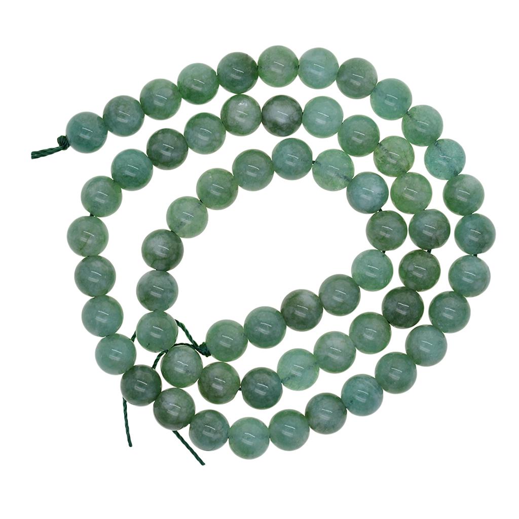 Malay Jade Green Jewelry Making Loose Round Beads 15 Inch 10mm