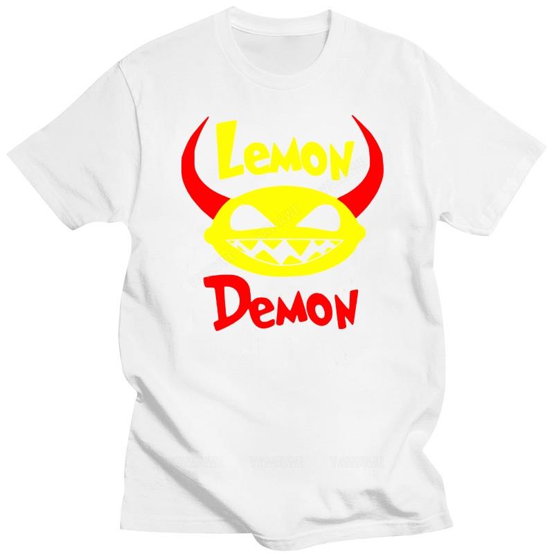 Vintage Lemon Demon Smal passform t-shirt 7DMN DMN Gåva till jul Halloween mode bomulls-t-shirts för män strandman t-shirt