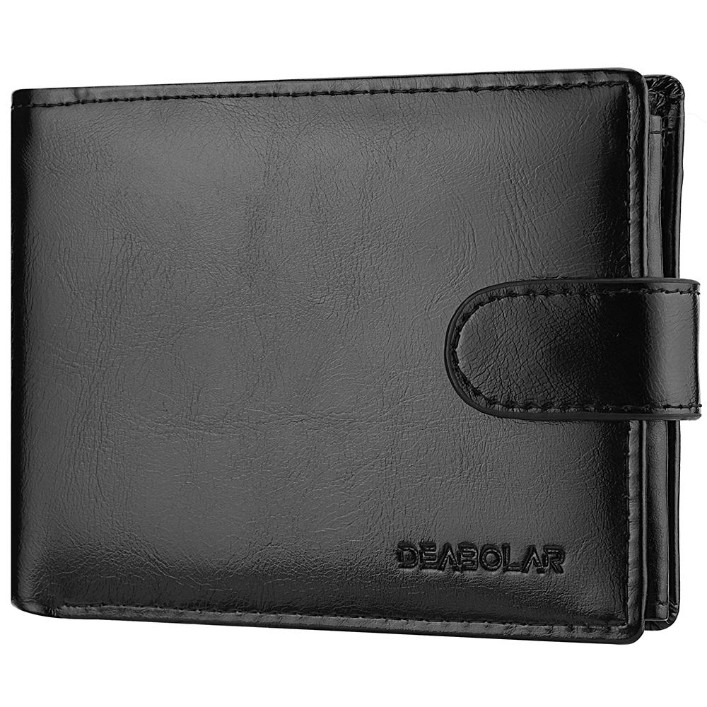 New PU Leather Men's Wallet, High-quality Zipper, Short Credit Card Holder, Retro Coin Purse, Men's Wallet