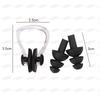 1Set 11G  Soft Silicone Elastic Unisex Nose Clip Earplugs Waterproof Swimming  Ear Plugs Surf Diving Pool Accessories