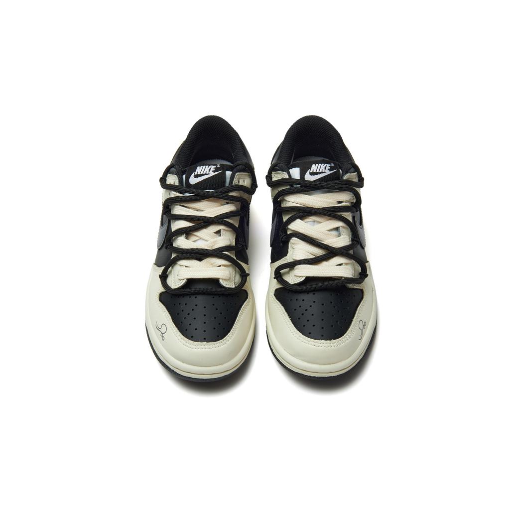 Nike Dunk Abrasion Resistant Low Top Skateboard Shoes Unisex Beige Gray Black HF5441-100(Team970-)