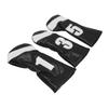 3PCS     Head Cover PU Leather Waterproof Protective   Headcovers Set with Plush Lining for Woods