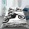 Three-Piece Bedding Off-Road Motorcycle 3D Digital Printing Bedding Home Textiles