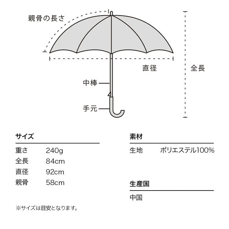 Flower Off Long For Sunny or Rainy Floral For Commuting to Work or School Wpc. Umbrella, Lace, Umbrella, 58cm, Women's, Days, Large, Pattern, Natural,