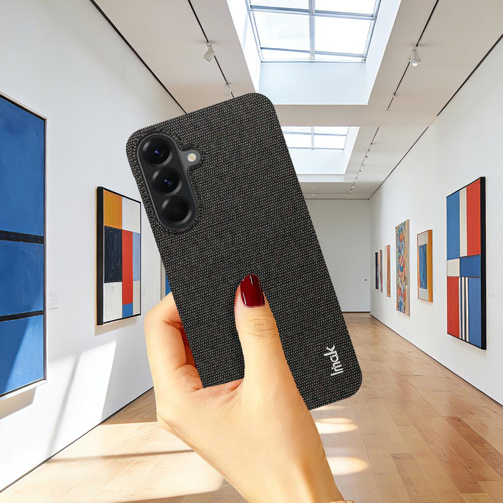 IMAK Ruiyi Series for Samsung Galaxy A57 5G Case Fabric Texture Leather + PC Phone Back Cover