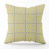 Nordic Minimalist Geometric Gray Yellow Printed Pattern Cushion Cover for Living Room Sofa Decoration Waist  Pillowcase