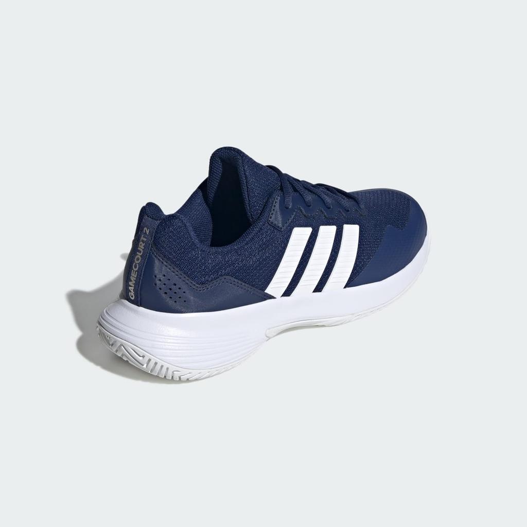 adidas Gamecourt 2 Tennis KI0784 Men's Performance Sports Shoes Dark Blue / Cloud White / Cyber Metallic