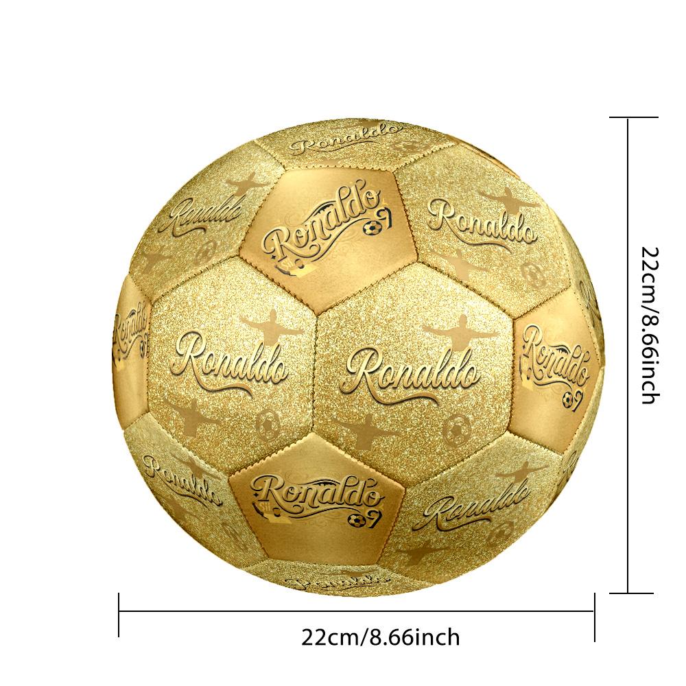 Ronaldo's: Phenomenon Cr7 Size 5 Soccer Football Machine Sewn Indoor/Outdoor Training and Matches Surprise Collection Gift