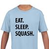 Kids 'Eat Sleep Squash' T-Shirt: Soft Youth Tee 1078