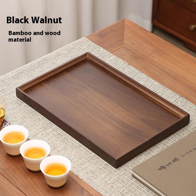 Gianxi Tea Tray Bamboo Tea Tray Tea Set Walnut Tea Table Tea Set Dim Sum Fruit Tray Tea Ceremony Tea Board Chaban Tea Table