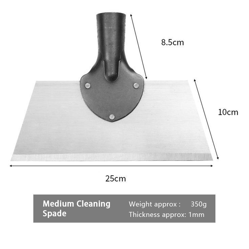 30cm Metal Weed Cleaning Shovel Stainless Steel Deicing Shovel Multifunctional Outdoor Garden Shovel Farm Weeding Planting Shove