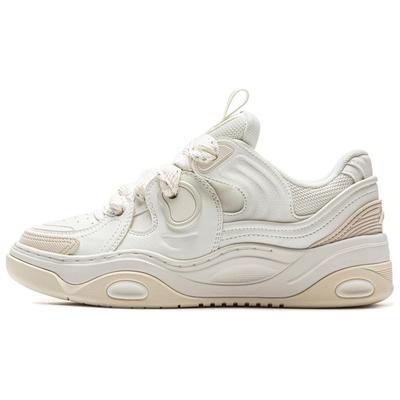 Li Ning Campaign 3 Slip Resistant Cushioning Abrasion Resistant Height Increasing Low Top Skateboard Shoes Women's AGCV082-1