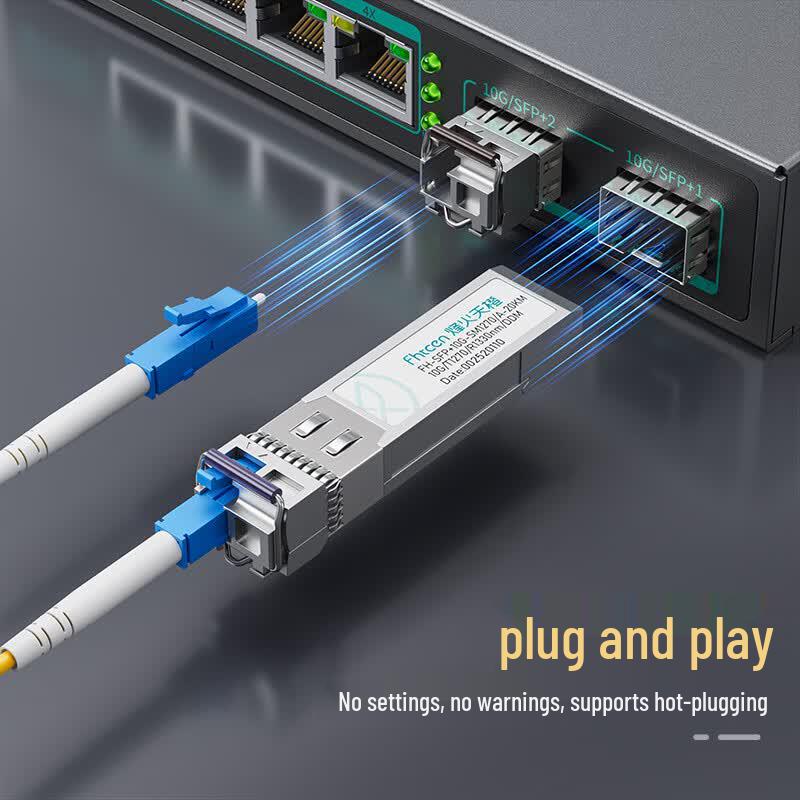 SFP+ 10G BiDi Single-Fiber Optical Transceiver Pair