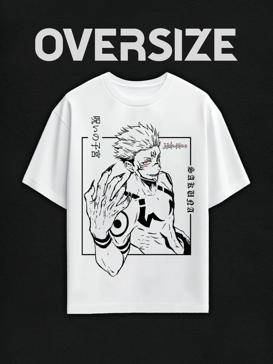 Oversized T-shirt with cats y2k print S