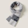 JIUMU Men's Pure Wool Plaid Scarf WY169
