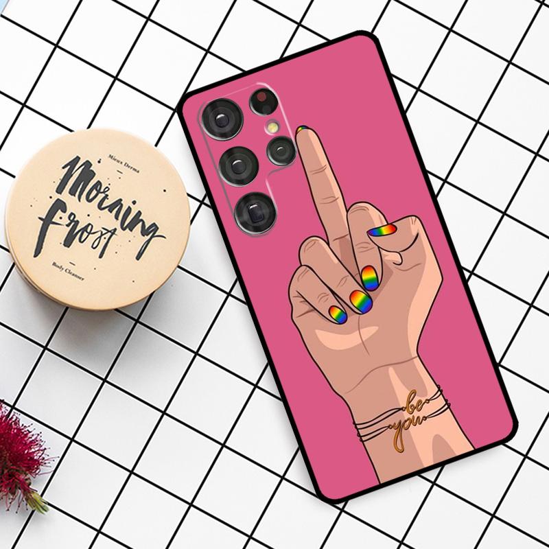 Gay Lesbian LGBT Rainbow Pride Case For Samsung Galaxy S25 Ultra S20 S21 S22 S23 S24 Ultra S9 S10 Plus S25 FE Phone Cover