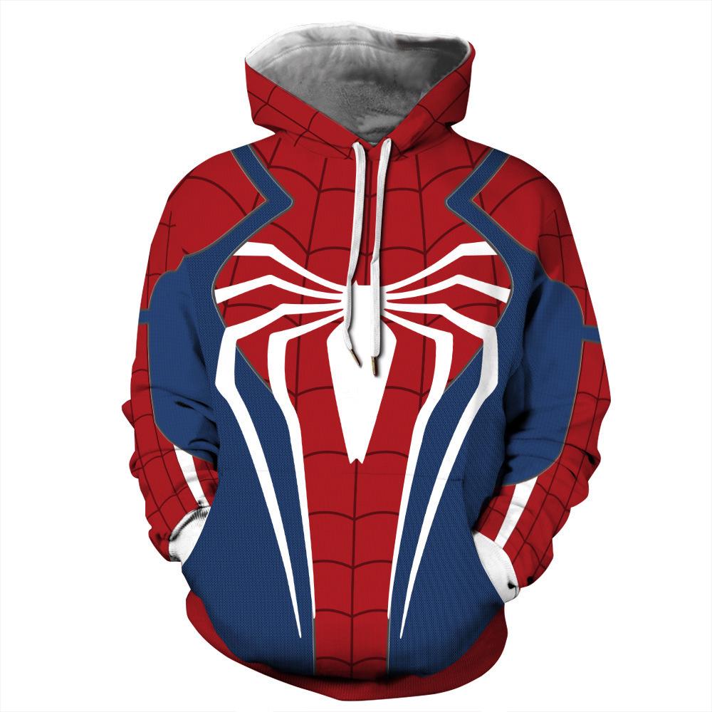 Digitaldruck Hoodie im Spider-Man Stil