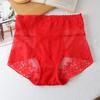 High waist lace panties women's belly and hips thin breathable briefs head sexy lace