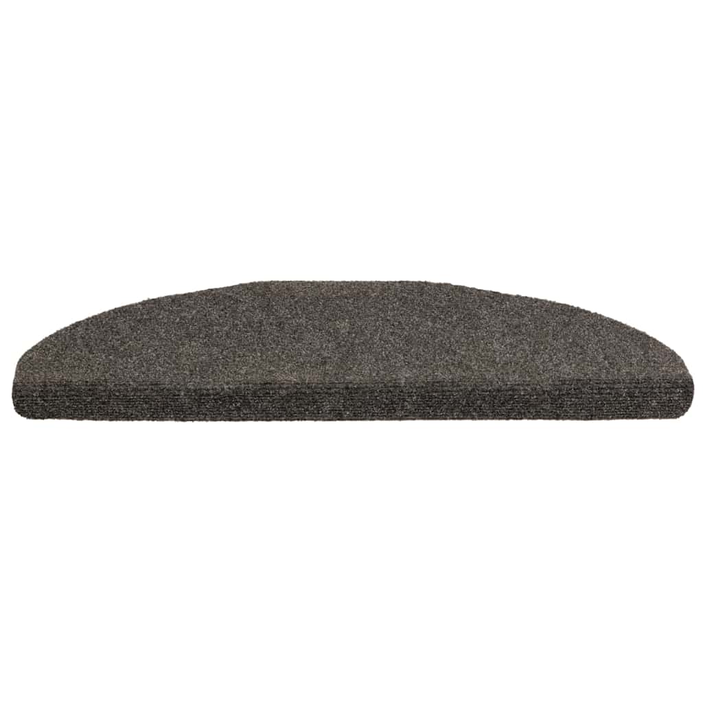 Self Adhesive Stair Treads 20 Pcs 65 X 21 X 4 Cm Anthracite Gray Semi Round Large