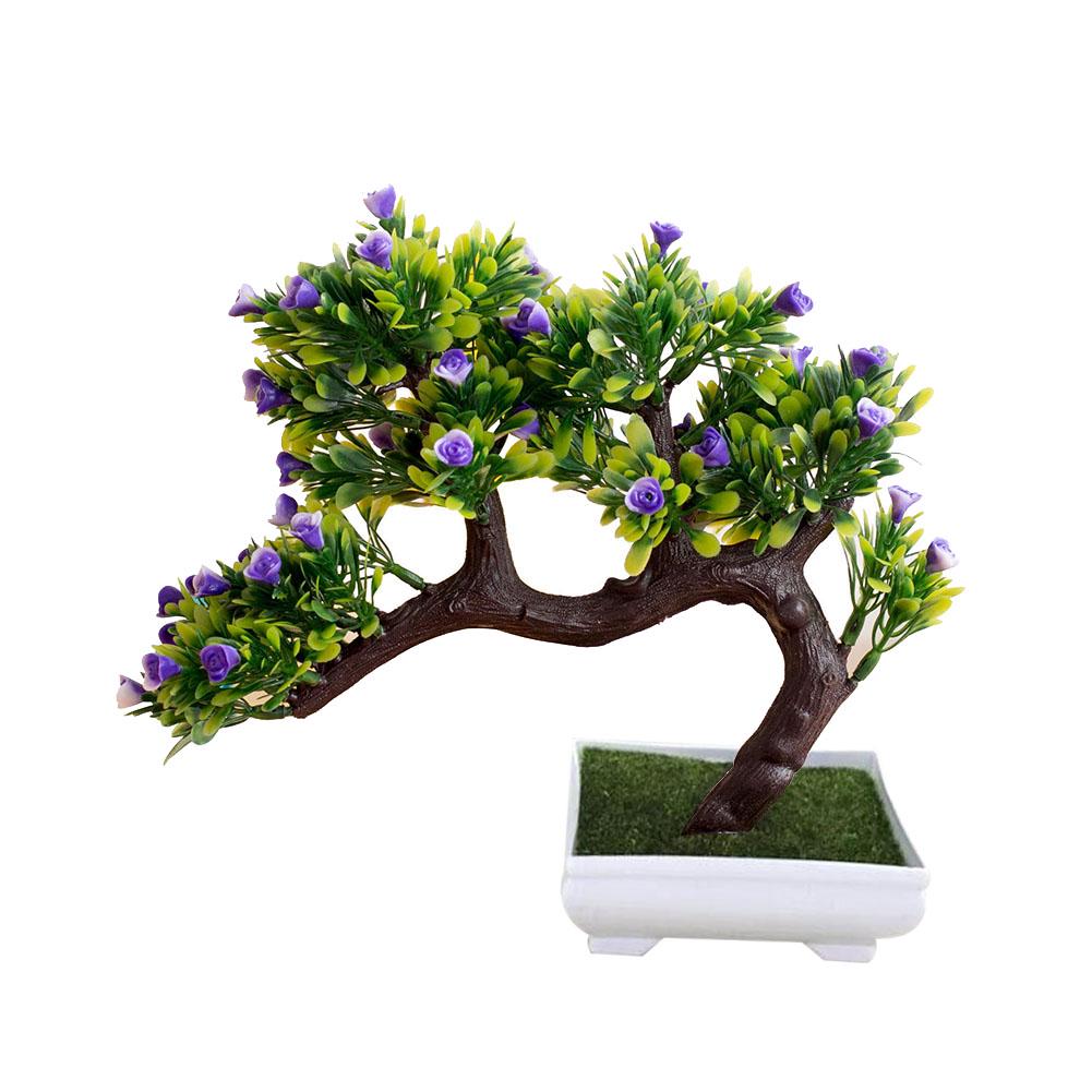 Blooming Bouquet Artificial Flower Tree Pot Bonsai Stage Garden Wedding Party Balcony Decor