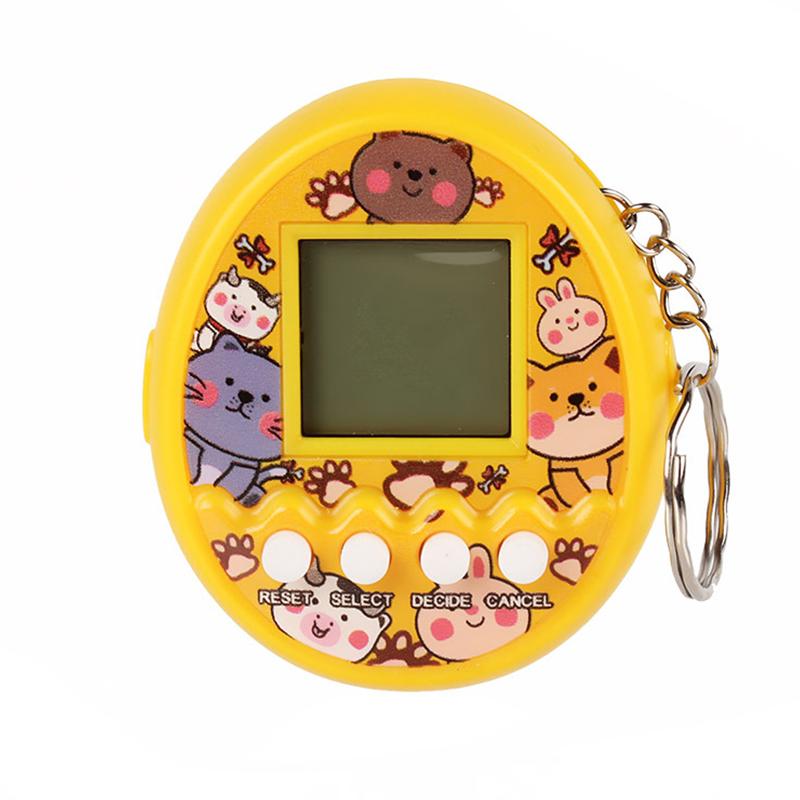 Machine à Animaux Électronique Mini Machine de Jeu Électronique de Poche Œuf d'Animal de Compagnie Animal de Compagnie Virtuel Culture Porte-Clés Pendentif