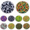 Creative Necklace Braclet Gift DIY Crafts Handmade Loose Beads For Jewelry Findings Flag Round 50Pcs 6mm Pendant
