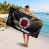 Red Hot Chili Peppers Customized Name Text Beach Towel, Soft Absorbent Towel Beach Pool Travel Personal Gift
