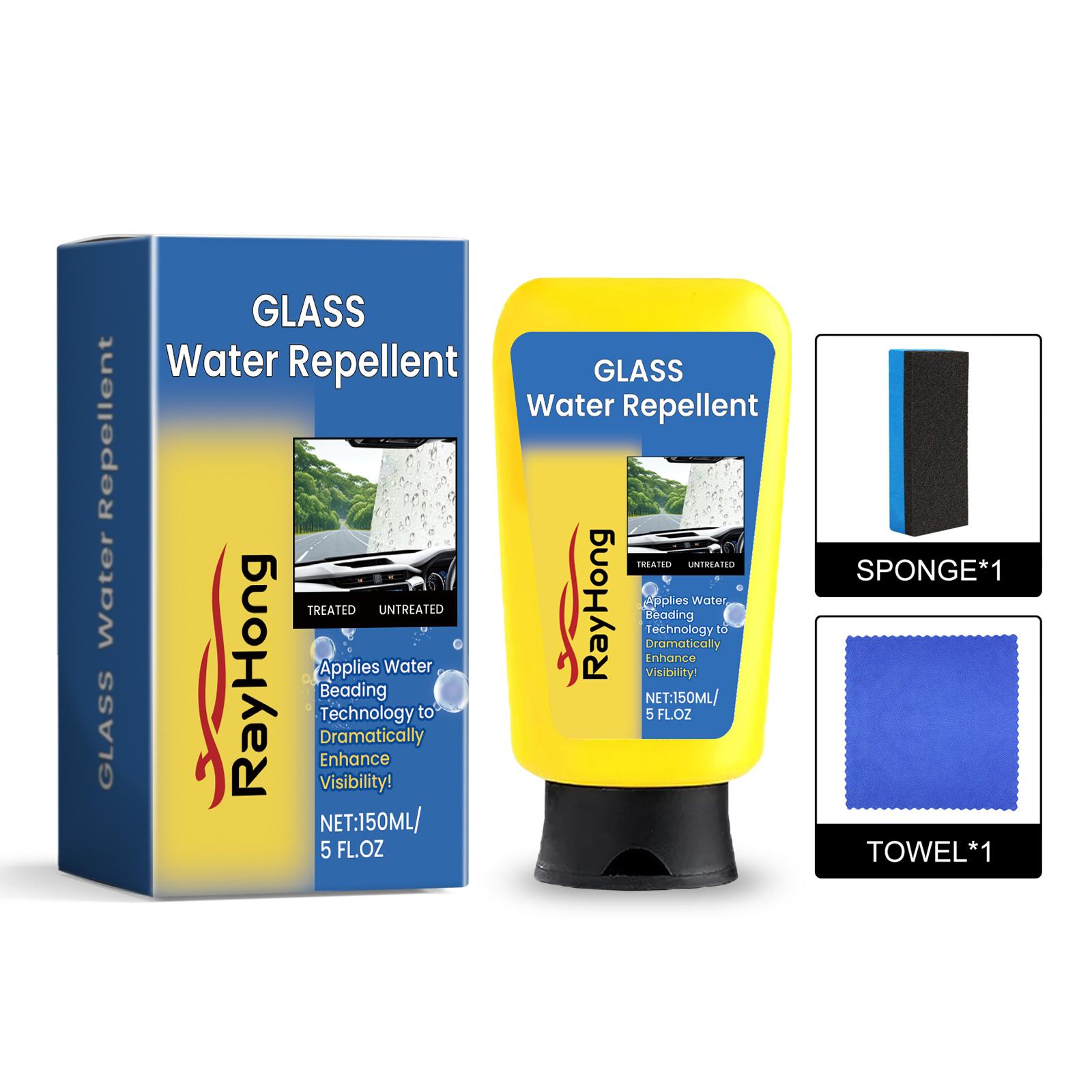 Rayhong car glass cleaning care agent gently removes car window oil film and windshield surface maintenance liquid 1set